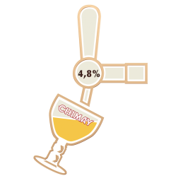 Chimay trappiste Dorée 4,8°...