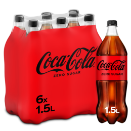 Coca-Cola Zéro (6 x 1,5L PET)